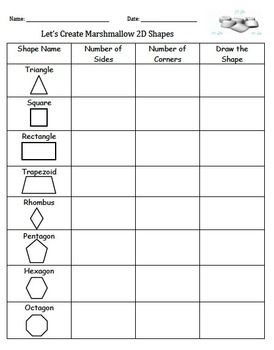 2nd Grade 2d Shapes Worksheets For Grade 2