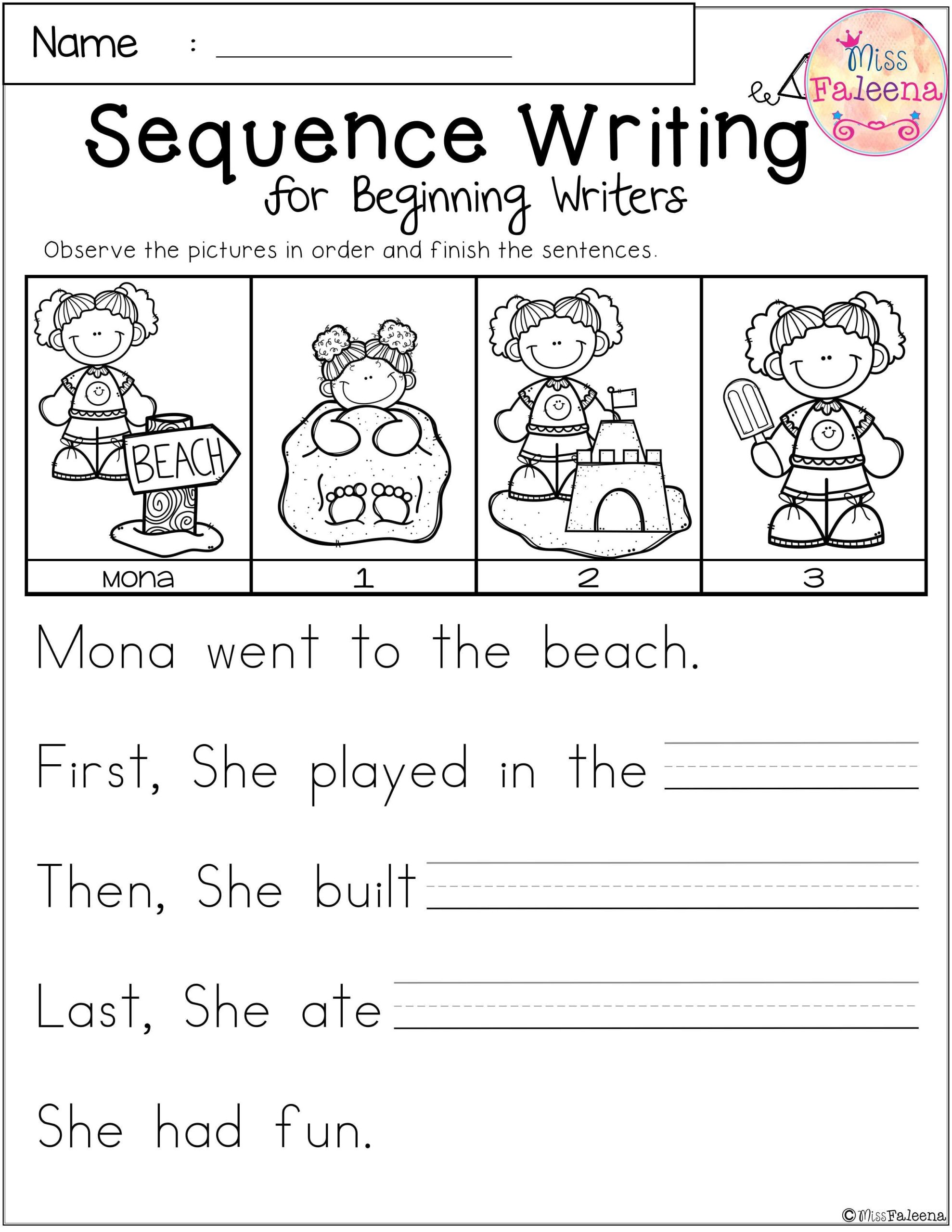 Kindergarten Free Sequencing Worksheets