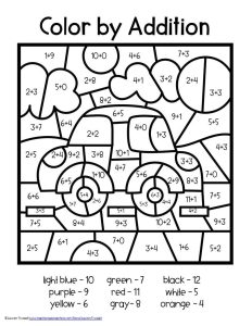 4th Grade Color By Number Multiplication Worksheets 101 Coloring Pages