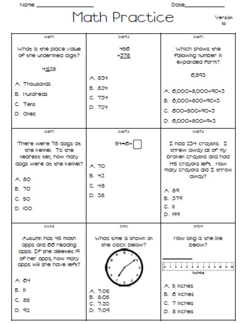 4th Grade Math Staar Test Practice Worksheets Thekidsworksheet