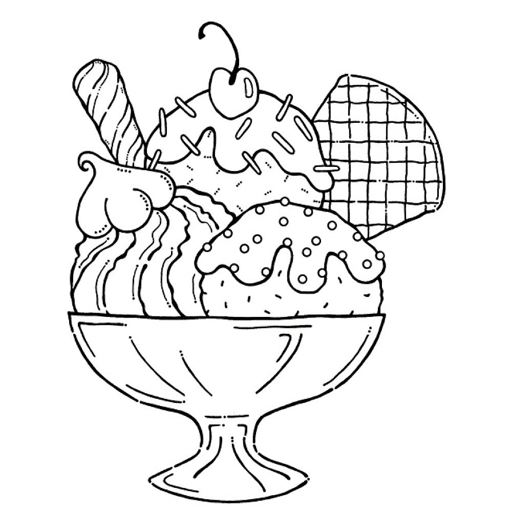 Famous Ice Cream Coloring Pages Pdf Ideas