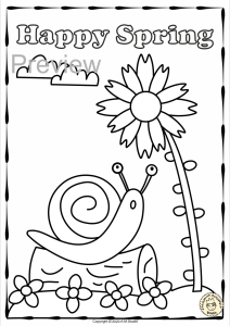 This spring coloring pages activity includes 20 different coloring