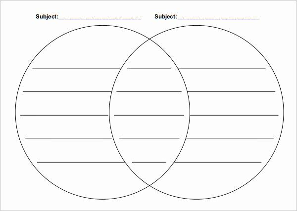Printable Venn Diagram Template Word