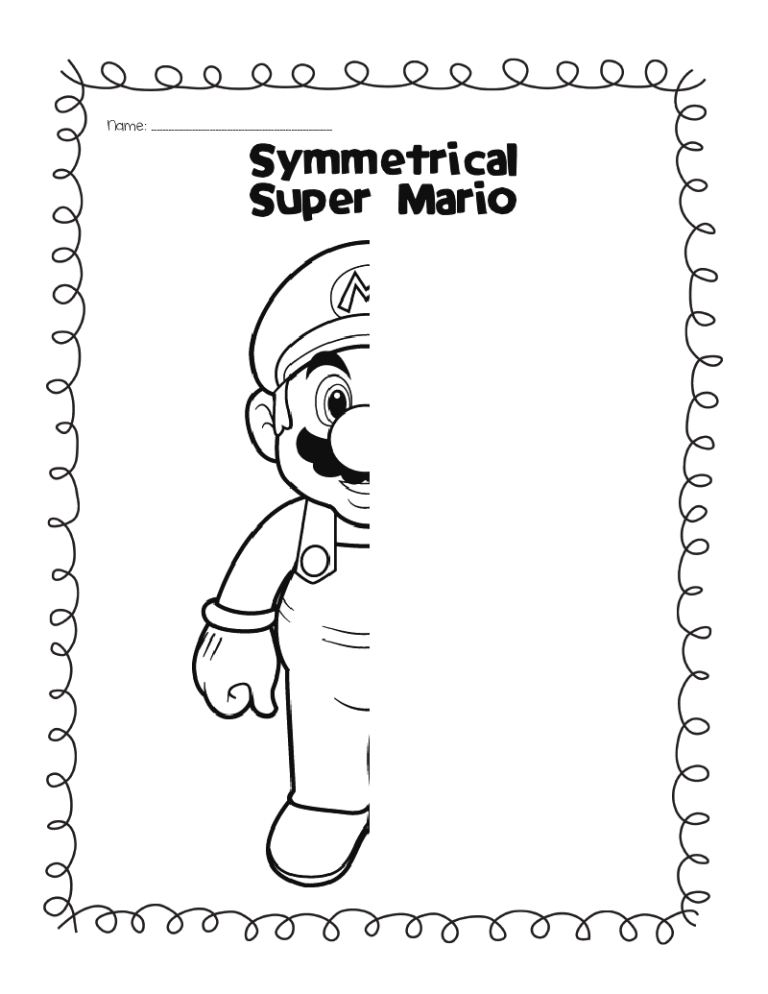 Free Printable Symmetry Drawing Worksheets