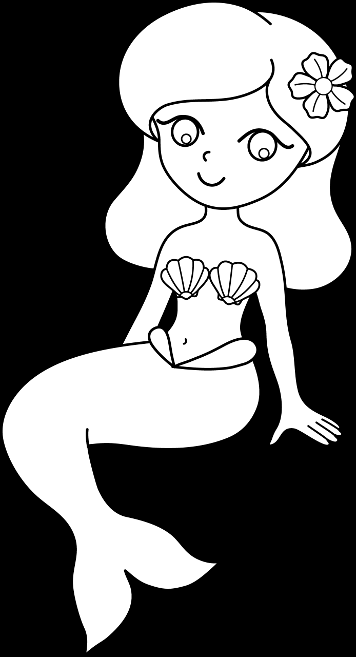Cool Mermaid Coloring Pages Easy 2022