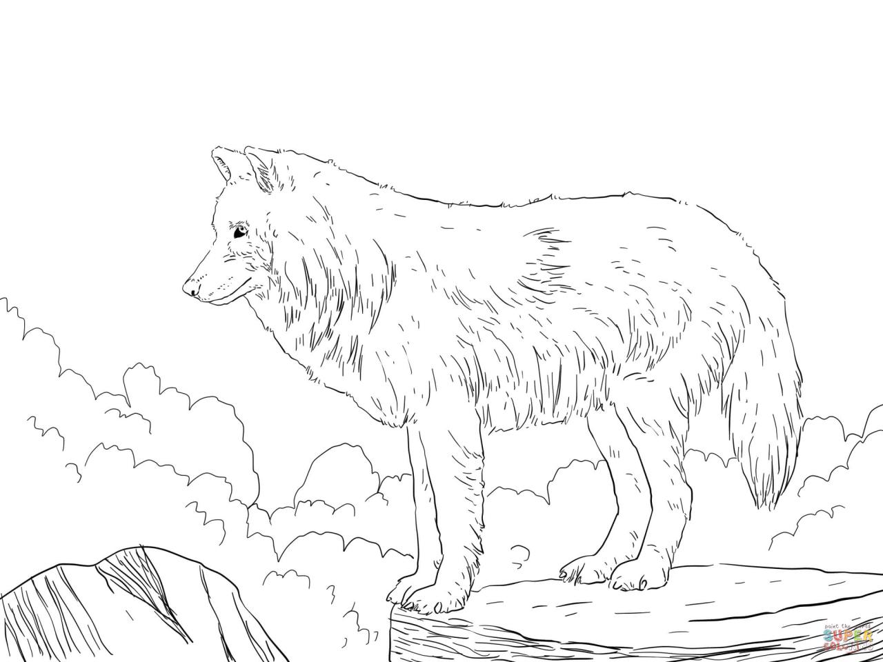 The Best Wolf Coloring Pages Realistic Ideas