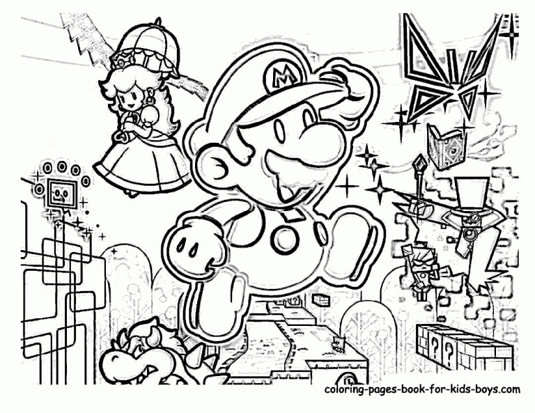 The Best Mario Coloring Pages All Characters References