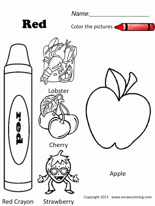 Review Of Color Red Printable Worksheets Ideas