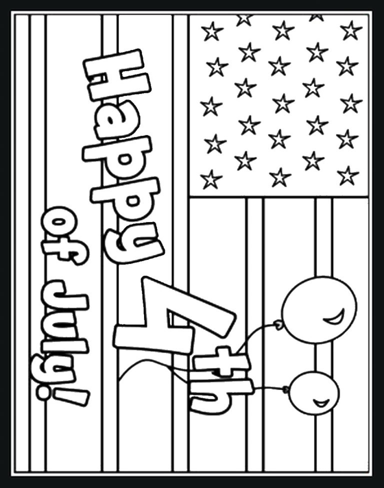 Incredible Free Coloring Pages For Kids. 4Th Of July Ideas