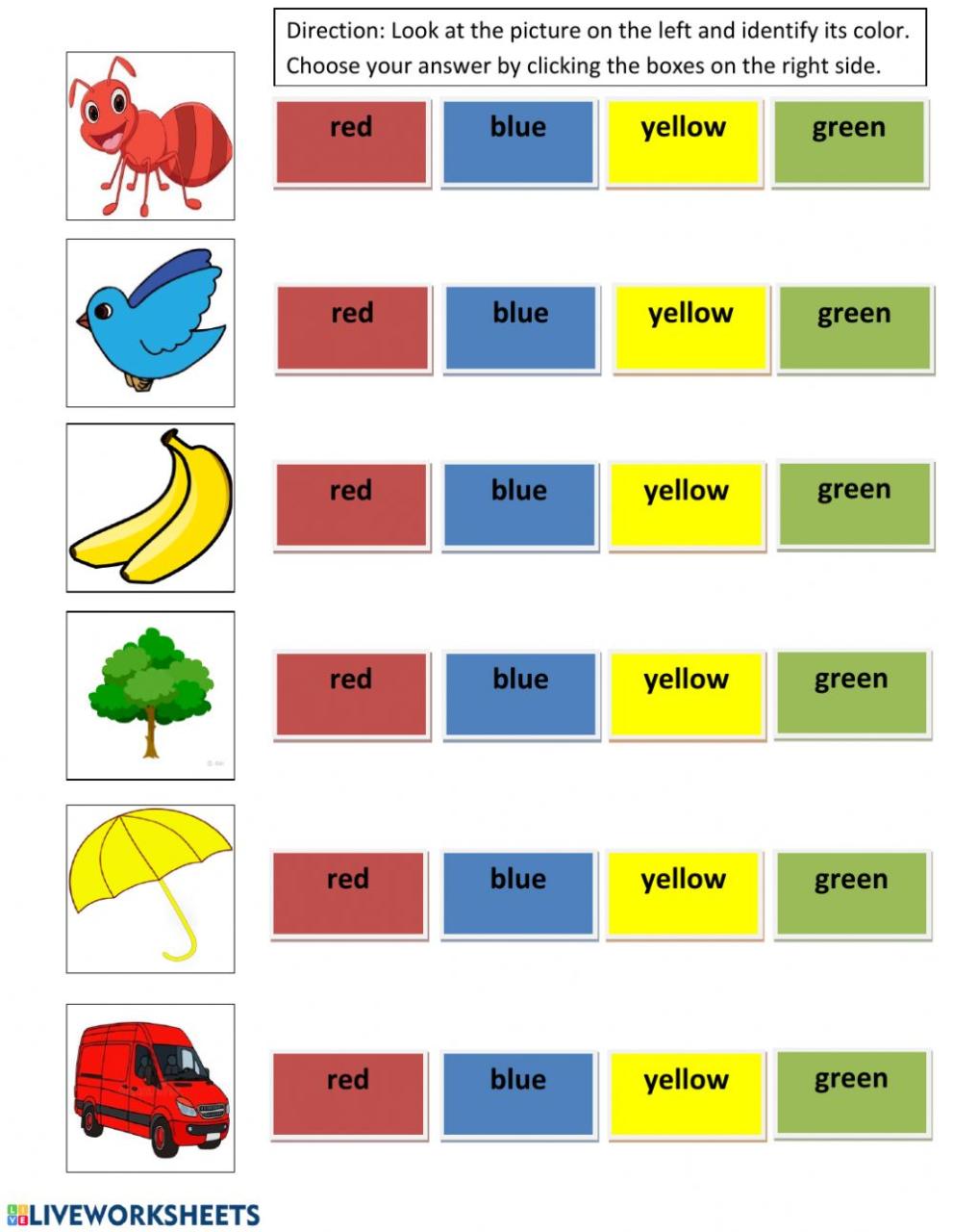 Cool Color Worksheets For Kindergarten Pdf References