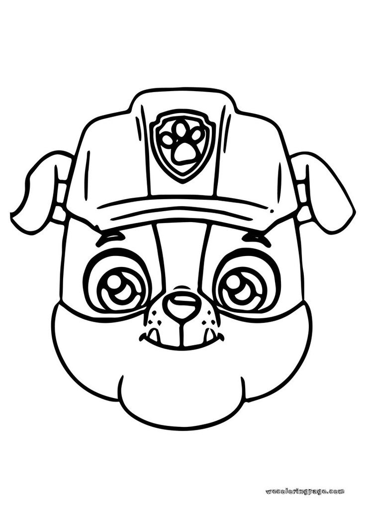 Famous Paw Patrol Coloring Pages Rubble References