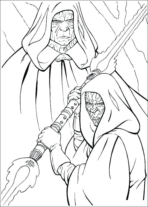 List Of Star Wars Coloring Pages Darth Maul Ideas