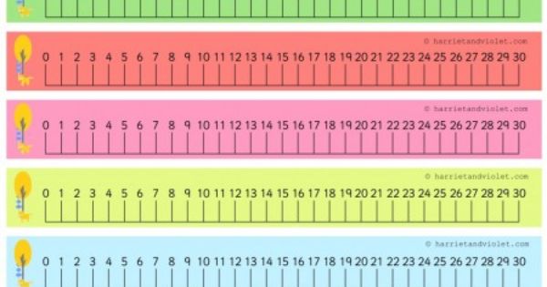 Classroom Free Printable Number Line To 20