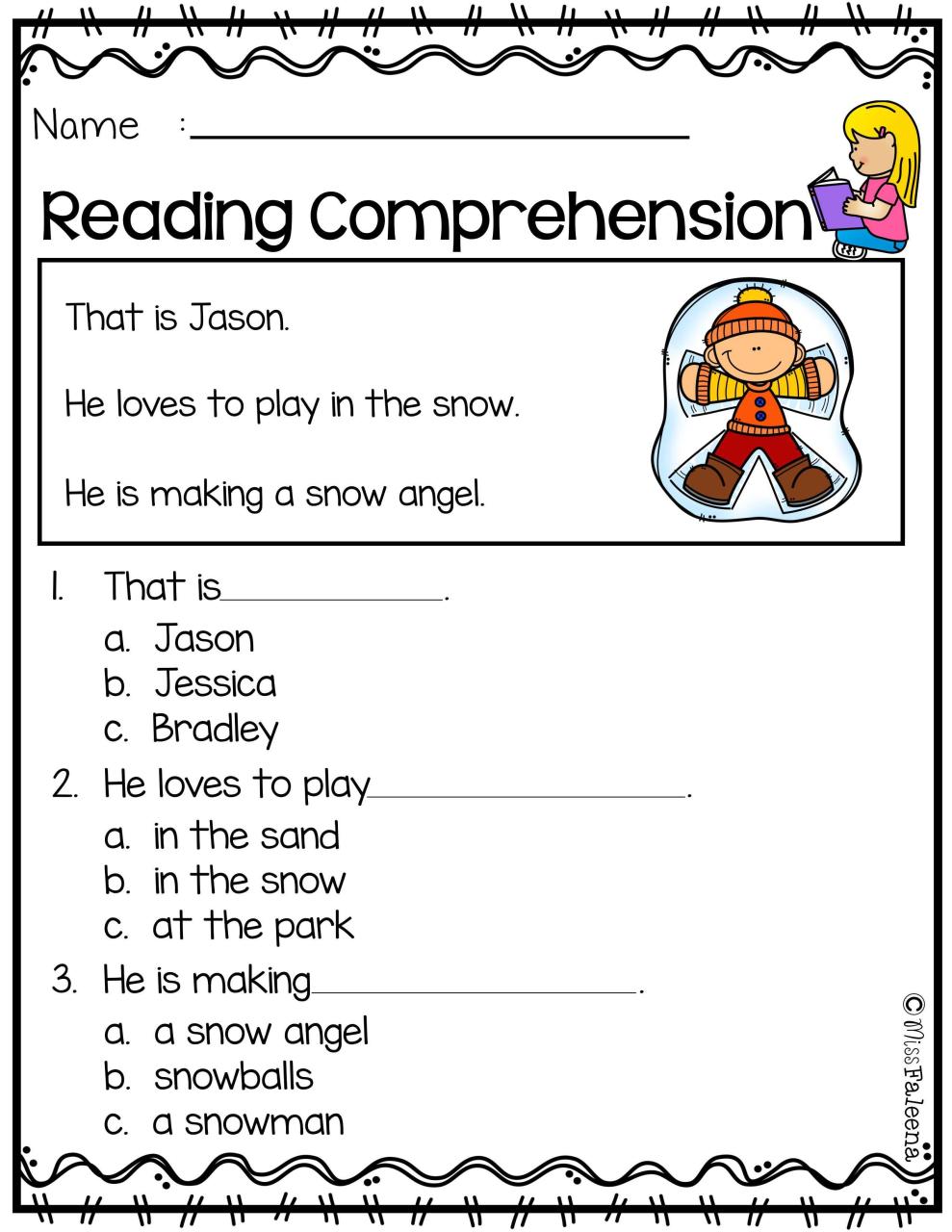 The Best Kindergarten Comprehension Sheets 2022
