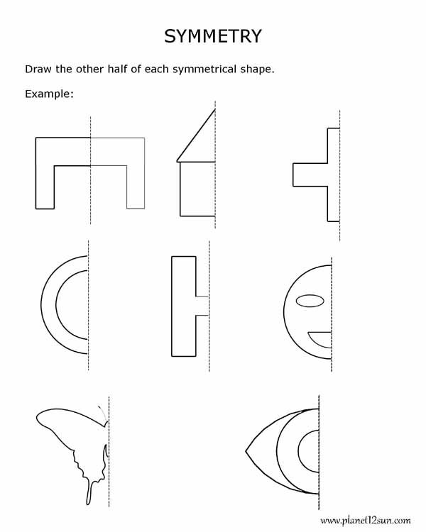 4th Grade Symmetry Worksheets