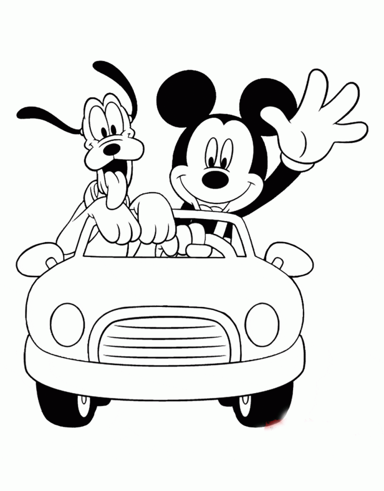 +13 Mickey Mouse Coloring Pages For Toddlers 2022