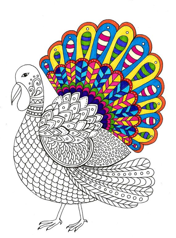 +13 Turkey Coloring Pages Pdf 2022