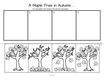 Kindergarten Fall Sequencing Worksheets