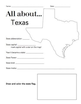 4th Grade Texas Social Studies Worksheets