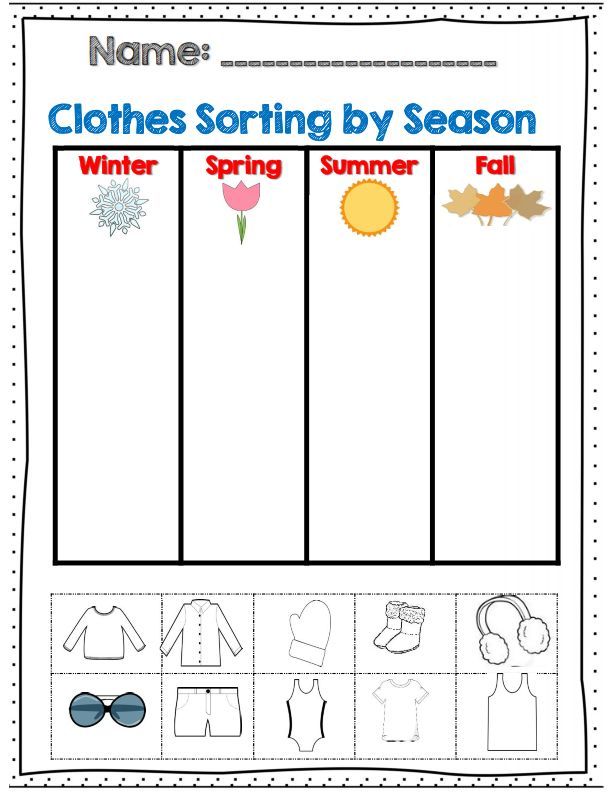 Weather And Seasons Worksheets For Grade 1