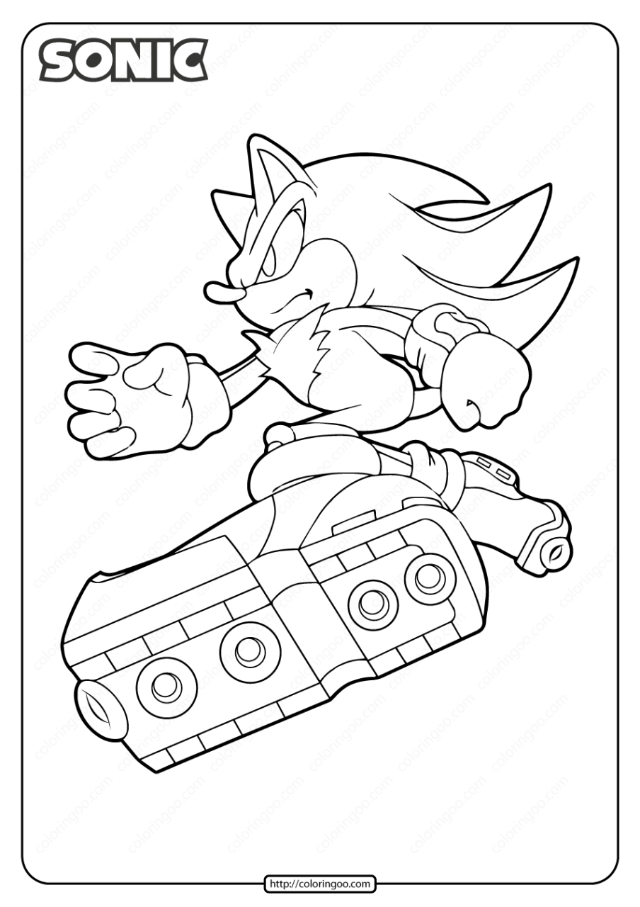 +13 Sonic Coloring Pages Pdf Ideas