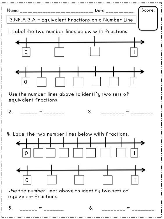 Negative Fractions On A Number Line Worksheets
