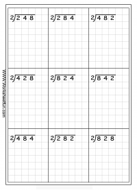 Maths Division Worksheet For Class 3 Without Remainder