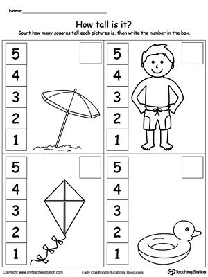 Kindergarten Free Printable Measurement Worksheets