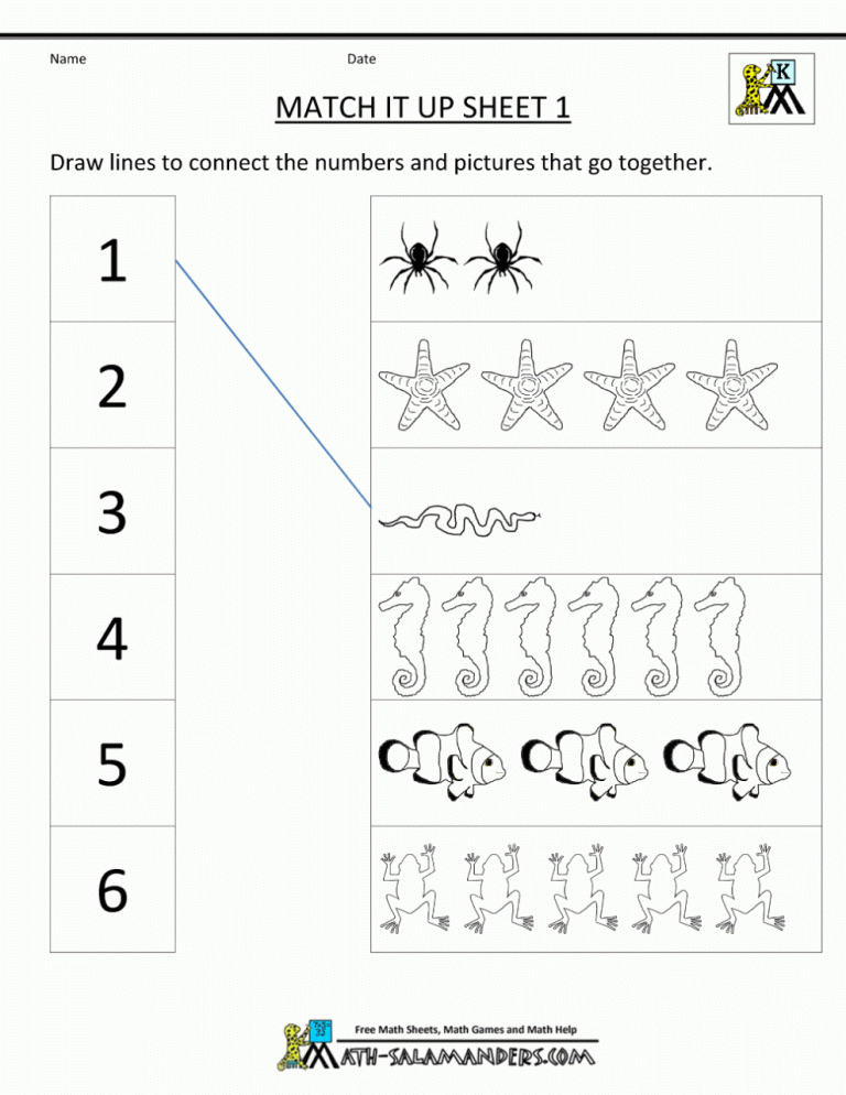 Preschool Math Worksheets Pdf Free