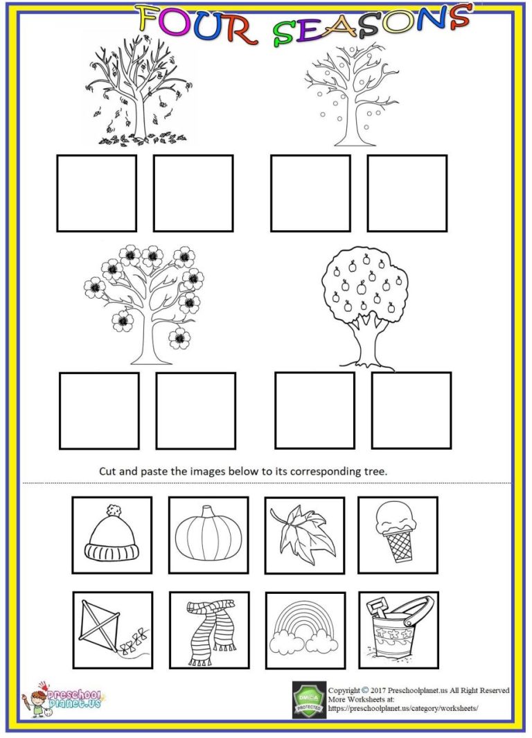 Incredible Cut And Paste Science Worksheets For Kindergarten 2022