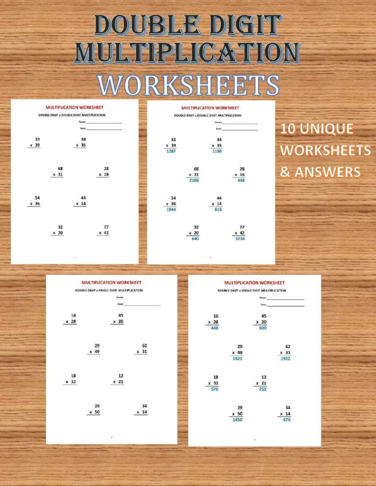 Multiplication Year 6 Maths Worksheets Pdf