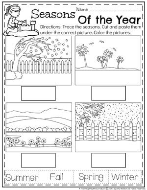 Four Seasons Worksheets For Grade 1