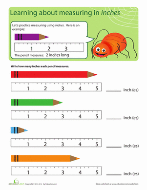 Length Measurement Worksheets Grade 1