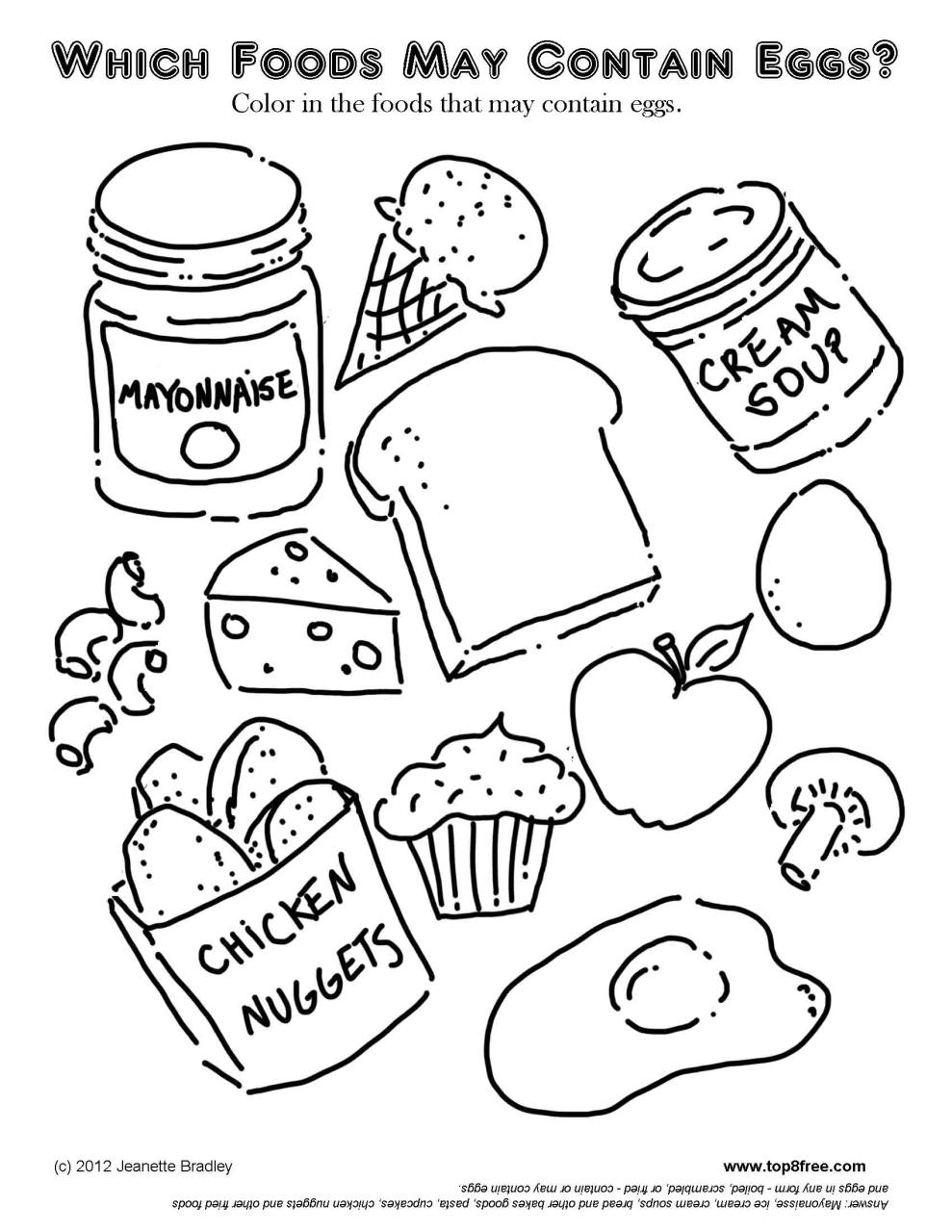 Cool Cute Coloring Pages Food References