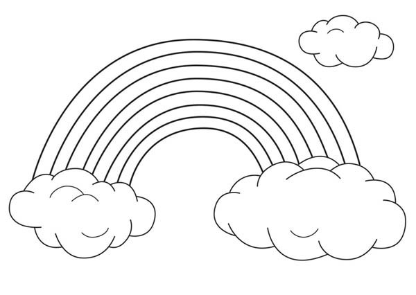 List Of Rainbow Coloring Page With Clouds 2022