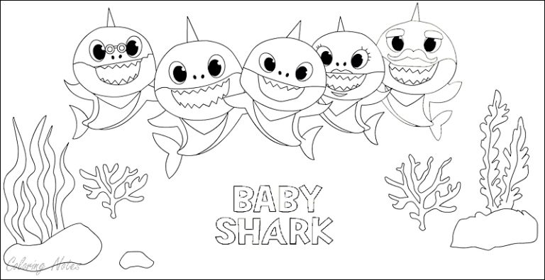 List Of Baby Shark Coloring Pages Online References
