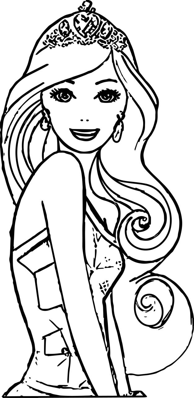 Incredible Barbie Coloring Pages Easy References