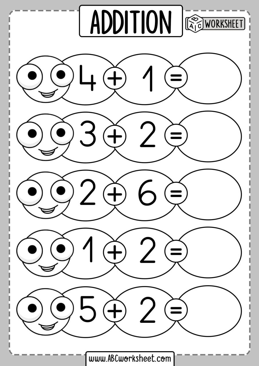 Review Of Addition Coloring Worksheets Kindergarten References