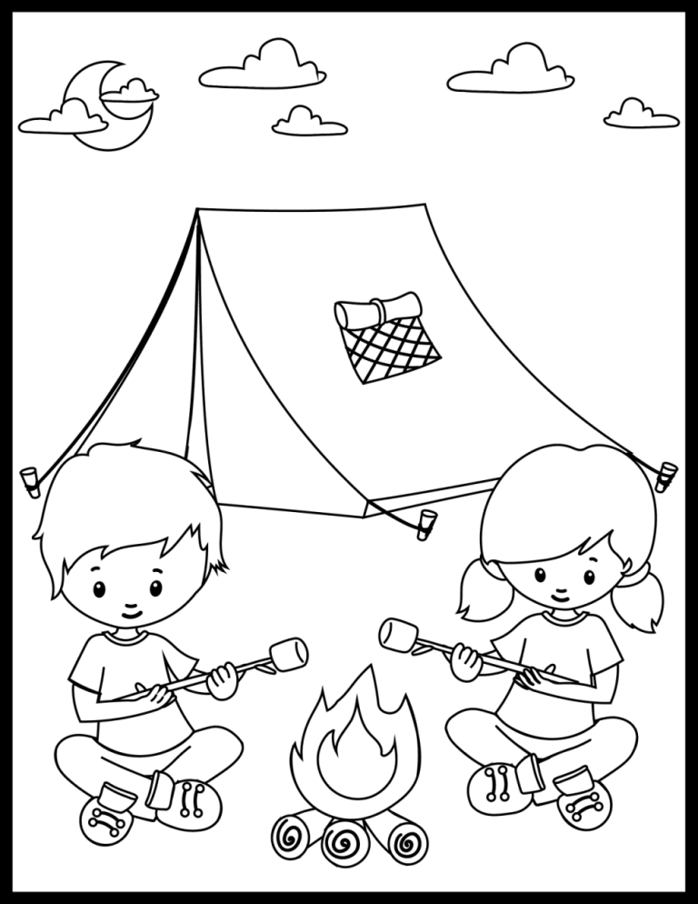 The Best Free Printable Coloring Pages For Kids- Camping References