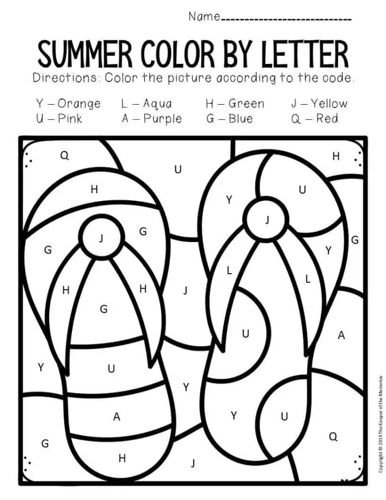 The Best Kindergarten Coloring Worksheets Summer Ideas