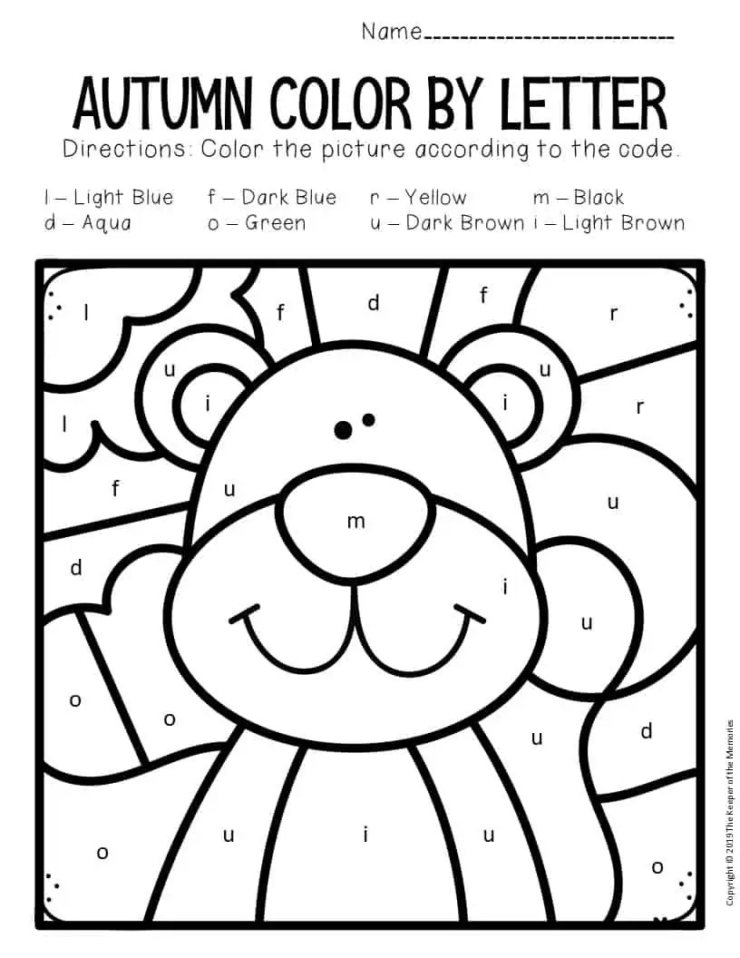 Famous Color By Letter Worksheets For Kindergarten References