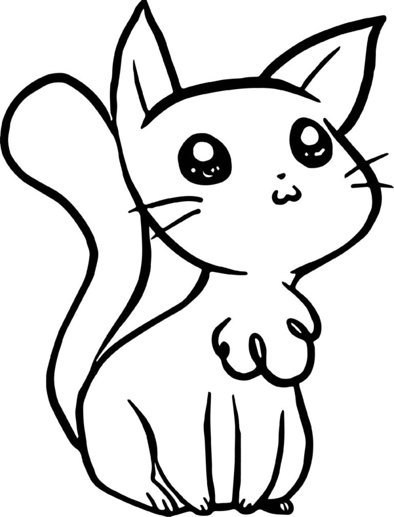 Famous Kitten Coloring Pages Cute References