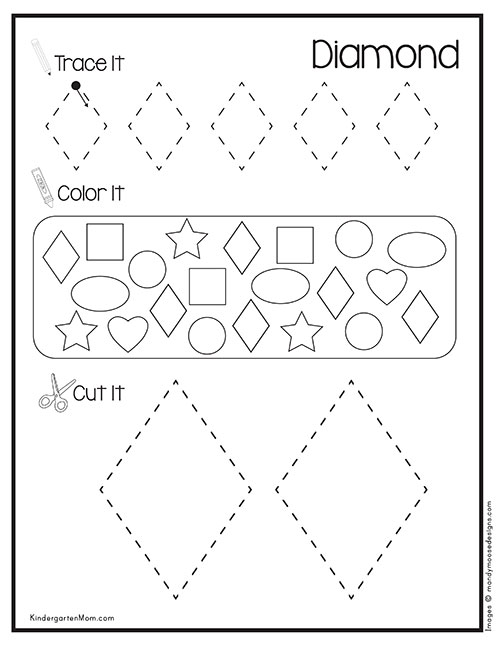 Incredible Shape Sheets For Kindergarten References