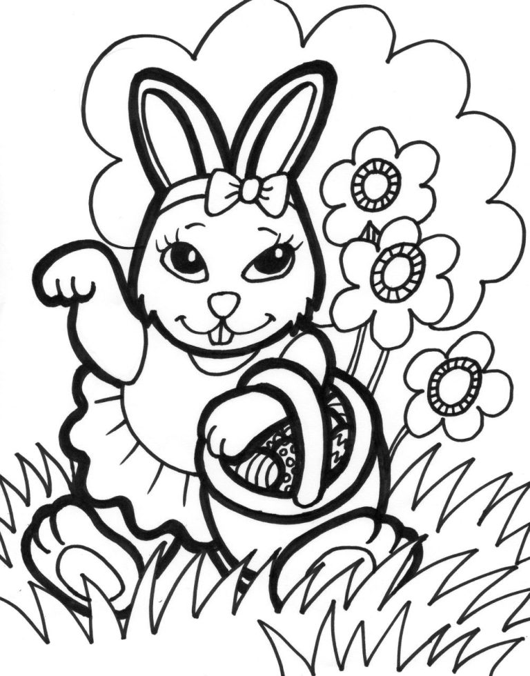 Incredible Bunny Coloring Pages Easter References