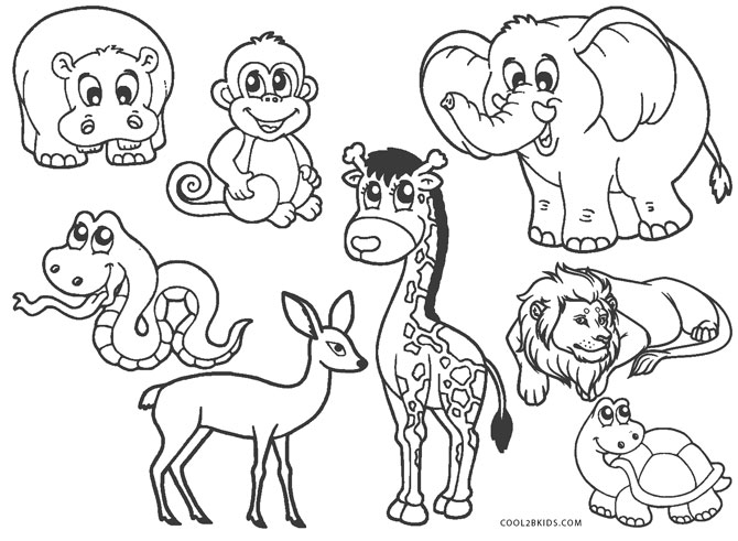 +20 Animals Coloring Pages For Toddlers 2022