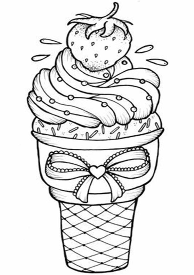 Cool Ice Cream Coloring Pages Online 2022