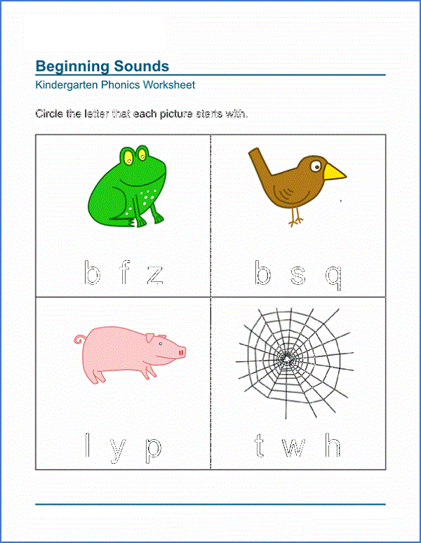 Incredible Kindergarten English Worksheets K5 Learning References