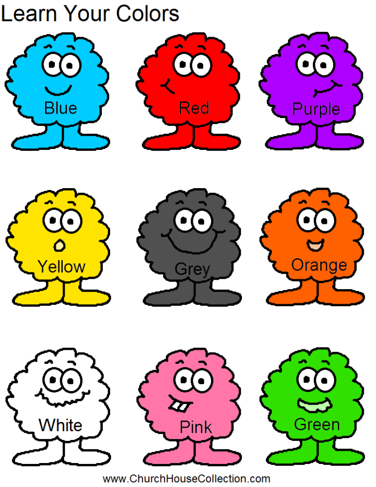 +10 Colors Worksheet For Toddlers Ideas