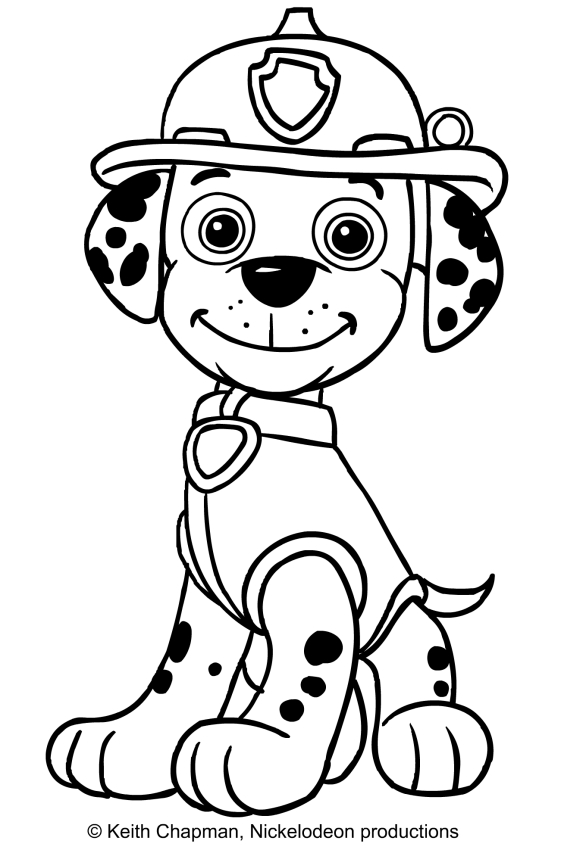 Famous Paw Patrol Coloring Pages Marshall Ideas