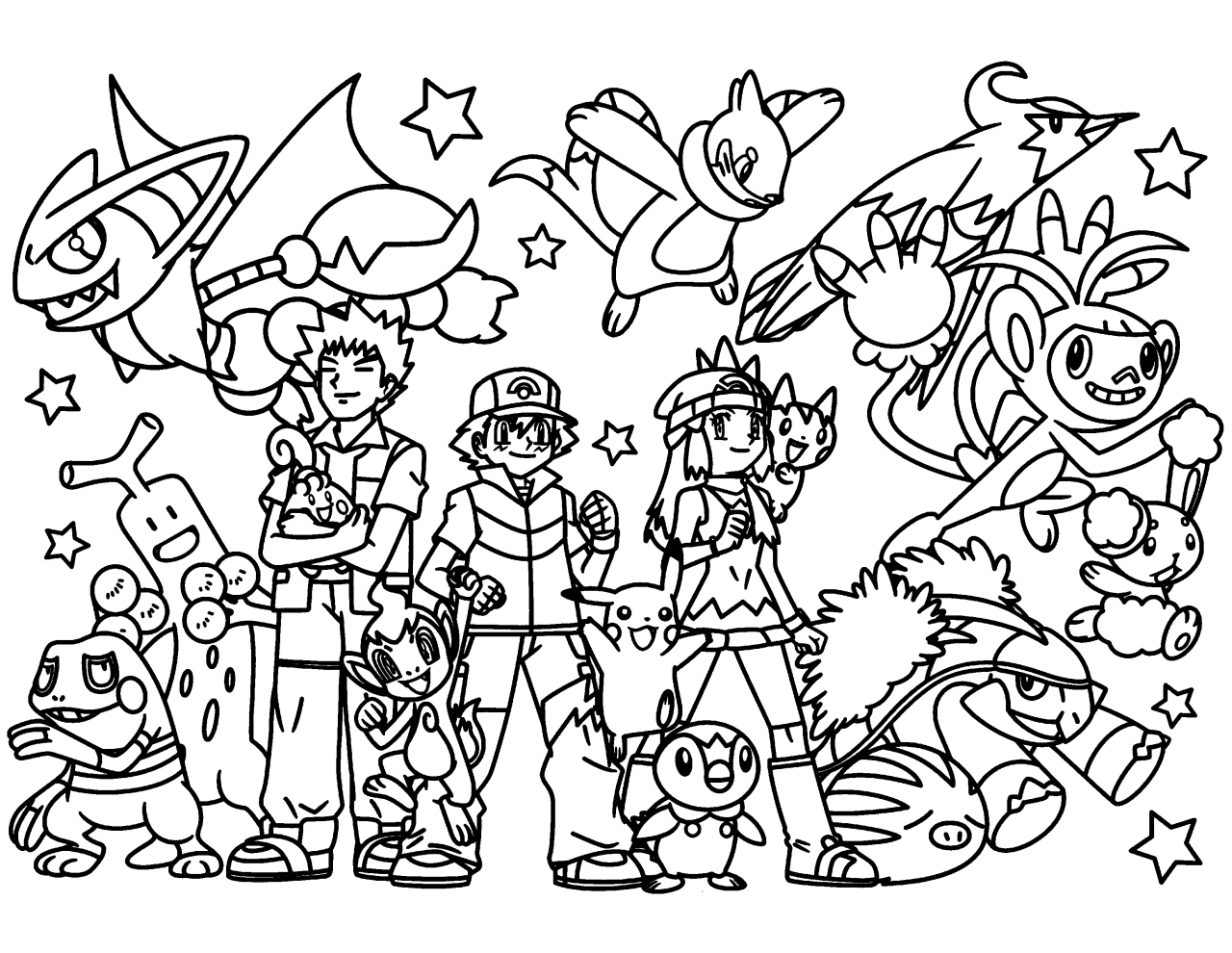 Famous Pokemon Coloring Pages Online References